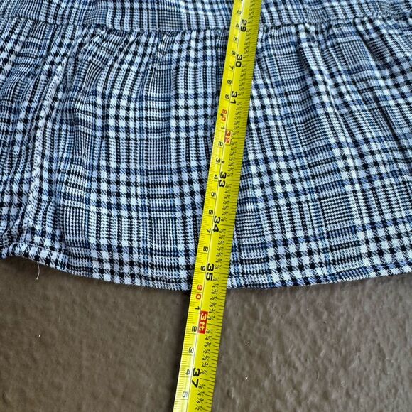 Dizzy Lizzy Summer  Long Sleeve Swing Houndstooth Plaid Dress Size Large - Picture 5 of 10